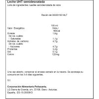 Leche semidesnatada ASTURIANA, botella 1 litro
