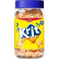 Galletas de aperitivo piscis sin sésamo KRIT, bote 350 g Galletas de aperitivo piscis sin sésamo KRIT, bote 350 g