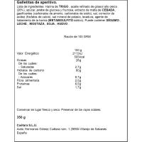 Galletas de aperitivo piscis sin sésamo KRIT, bote 350 g