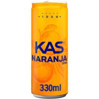 Refresco de naranja KAS ZERO, lata 33 cl