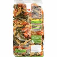 Plumas con vegetales EROSKI, paquete 500 g