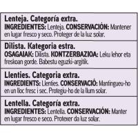 Lenteja EROSKI basic, paquete 1 kg