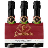 Cava Seco CODORNÍU Benjamin, pack 3x20 cl