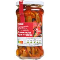 Pimiento de piquillo entreverado R. Gourmet EROSKI, frasco 290 g