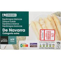 Espárrago grueso IGP Navarra 6/9 piezas EROSKI, lata 125 g