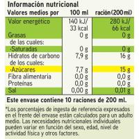 Refresco con gas sabor manzana EROSKI, botella 2 litros