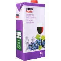 Vino Tinto EROSKI basic, brik 1 litro