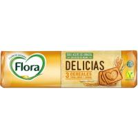 Galleta Delicias 3 cereales FLORA, paquete 200 g