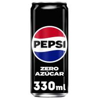 Refresco de cola PEPSI ZERO AZÚCAR, lata 33 cl