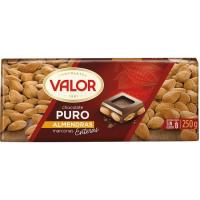 Chocolate puro con almendras VALOR, tableta 250 g