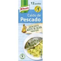 Caldo de pescado en pastillas KNORR, 12 pastillas. caja 120 g