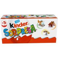 Huevo de chocolate KINDER SORPRESA, pack 3x20 g Huevo de chocolate KINDER SORPRESA, pack 3x20 g