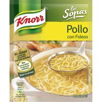 Sopa de pollo con fideos KNORR, sobre 63 g