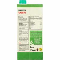 Vino Blanco EROSKI basic, brik 1 litro