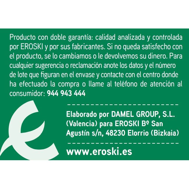 Pipas de girasol aguasal EROSKI BASIC, bolsa 200 g