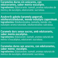 Caramelo sin azúcar de menta EROSKI, bolsa 90 g