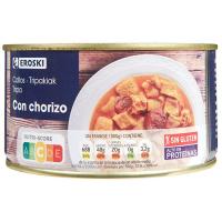 Callos con chorizo EROSKI, lata 380 g