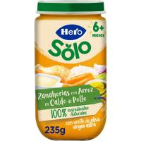 Tarrito de zanahorias-arroz HERO, tarro 235 g 