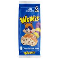 Bollo con pepitas de choco con leche WEIKIS , paquete 240 g