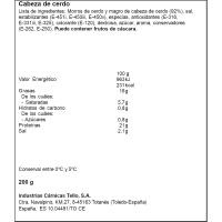 Cabeza de cerdo I VICENTE LOPEZ, sobre 200 g