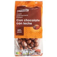 Pasa sultana con chocolate con leche EROSKI, bolsa 150 g