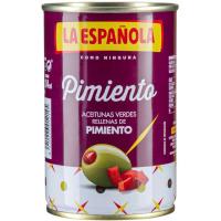 Aceitunas rellenas de pimiento LA ESPAÑOLA, lata 130 g