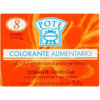 Colorante POTE, caja 8 sobres