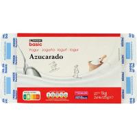 Yogur natural azucarado EROSKI BASIC, pack 8x125 g