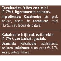 Cacahuetes fritos con miel EROSKI, bolsa 100 g