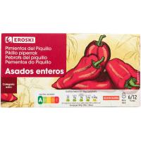 Pimiento de piquillo entero EROSKI, lata 150 g