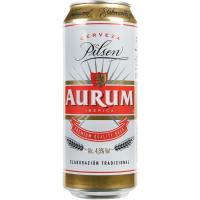 Cerveza AURUM, lata 50 cl