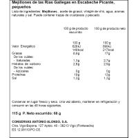 Mejillón picante PALACIO DE ORIENTE, lata 115 g