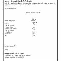 Queso D.O ARZUA ULLOA Deza HOXE, al corte, compra mínima 250 g