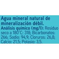 Agua mineral EROSKI, botellín tapón sport 33 cl