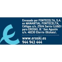 Agua mineral EROSKI, botella 1,5 litros