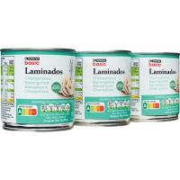 Champiñon laminado EROSKI BASIC, pack 3x105 g