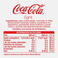 Refresco de cola light COCA COLA, pack 2x2 litros