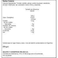 Salsa de tomate HELIOS, frasco 570 g 