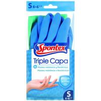 Guante triple capa talla s SPONTEX, paquete 1 par