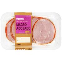 Magro de cerdo adobado fileteado EROSKI, bandeja 300 g