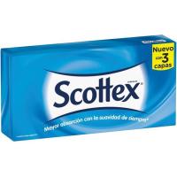 Faciales 3 capas SCOTTEX, caja 70 uds