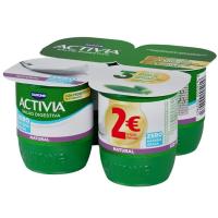 Activia 0% natural DANONE, pack 4x120 g