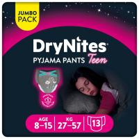 Pants de noche niña 27-57 kg 8-15 años DRYNITES, paquete 13 uds