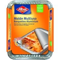 Molde de aluminio multiuso con tapa 22x17 cm ALBAL, pack 3 uds