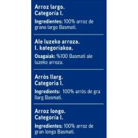 Arroz basmati EROSKI, paquete 1 kg