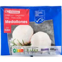 Medallones de merluza EROSKI, bolsa 450 g