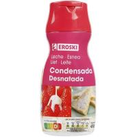 Leche condensada desnatada EROSKI, dosificador 450 g