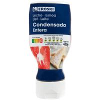 Leche condensada EROSKI, dosificador 450 g