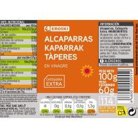 Alcaparras EROSKI, frasco 60 g 