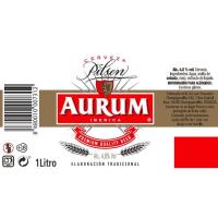 Cerveza AURUM, botella 1 litro